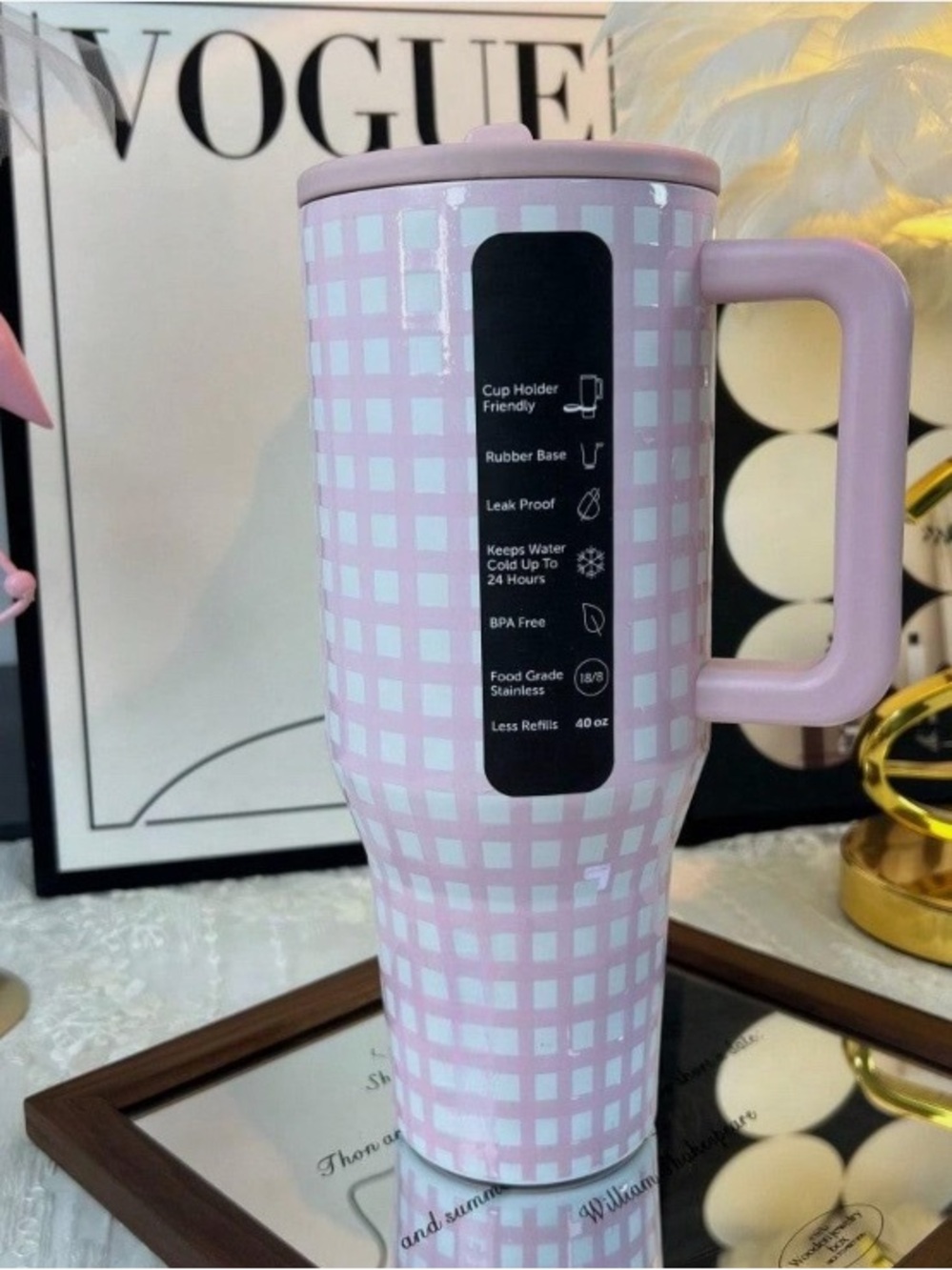 Hydrojug Traveler 40oz Pink-White